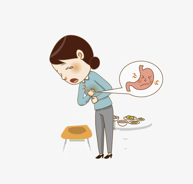 胃痛图片可爱 女性图片