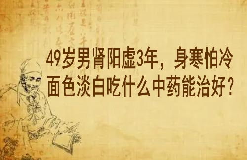 武汉治疗肾虚的老中医鲁本堂：49岁男肾阳虚3年，身寒怕冷面色淡白吃什么中药能治好？