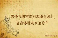 武汉看男科效果好的中医徐长化教授：男子气阴两虚引起蛋白尿4+，全身浮
