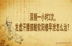 湖北食药监管局新药评委徐长化教授：尿频一小时2次，发虚汗腰膝酸软阳痿
