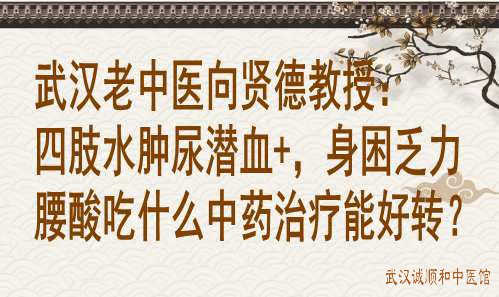 武汉老中医向贤德教授：四肢水肿尿潜血+，身困乏力腰酸吃什么中药治疗能好转？