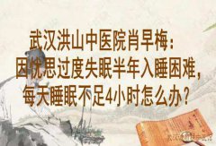 武汉洪山中医院肖早梅：因忧思过度失眠半年入睡困难，每天睡眠不足4小时