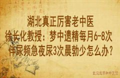 湖北真正厉害老中医徐长化教授：梦中遗精每月6-8次伴尿频急夜尿3次晨勃少