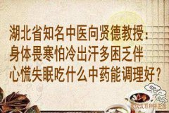 湖北省知名中医向贤德教授：身体畏寒怕冷出汗多困乏伴心慌失眠吃什么中
