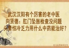 武汉汉阳有个厉害的老中医向贤德：肛门坠胀检查没问题头晕怕冷乏力用什