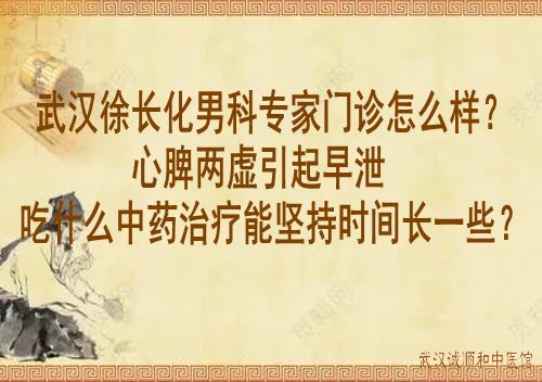 武汉徐长化男科专家门诊怎么样？心脾两虚引起早泄吃什么中药治疗能坚持时间长一些？