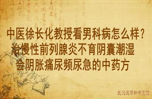 中医徐长化教授看男科病怎么样？治慢性前列腺炎不育阴囊潮湿会阴胀痛尿频尿急的中药方
