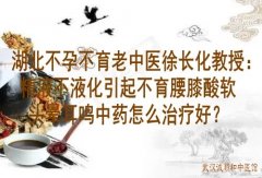 湖北不孕不育老中医徐长化教授：精液不液化引起不育腰膝酸软头晕耳鸣中