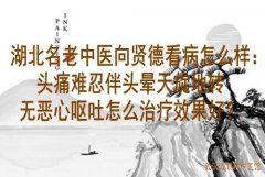 湖北名老中医向贤德看病怎么样：头痛难忍伴头晕天旋地转无恶心呕吐怎么