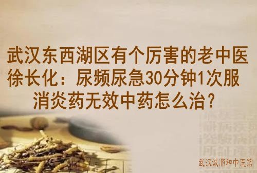 武汉东西湖区有个厉害的老中医徐长化：尿频尿急30分钟1次服消炎药无效中药怎么治？