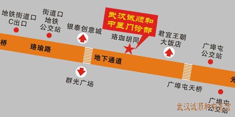 武汉诚顺和街道口中医馆地图