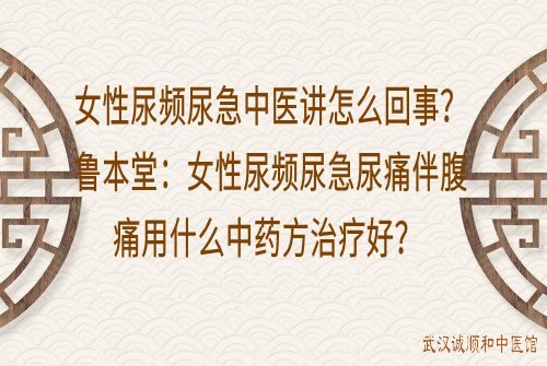 女性尿频尿急中医讲怎么回事？鲁本堂：女性尿频尿急尿痛伴腹痛用什么中药方治疗好？