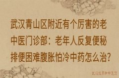 武汉青山区附近有个厉害的老中医门诊部：老年人反复便秘排便困难腹胀怕