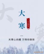 [大寒驾到]中医大寒养生诀窍披露：补水养肤、吃苦补肾，让你美容养颜护