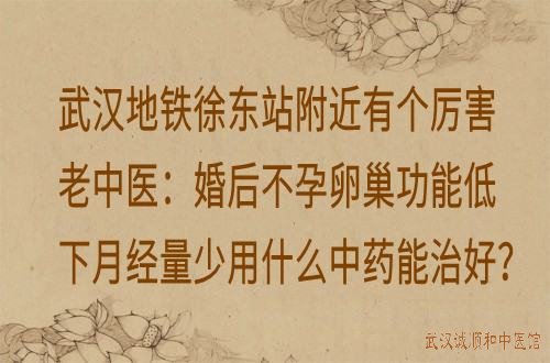 武汉地铁徐东站附近有个厉害老中医：婚后不孕卵巢功能低下月经量少用什么中药能治好？