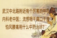 武汉中北路附近有个厉害的呼吸内科老中医：流感咽干痛口干苦怕风腰痛用